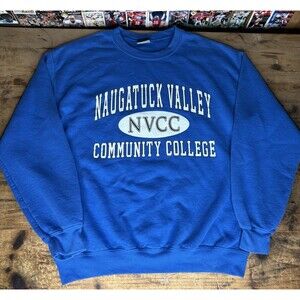 MV Sport NVCC Naugatuck Valley Community College Crewneck Sweatshirt Mens Med